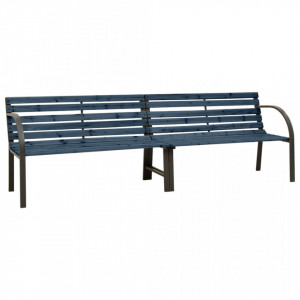Bancă dublă de grădină, gri, 241 cm, lemn de brad chinezesc - V317124V - Img 2