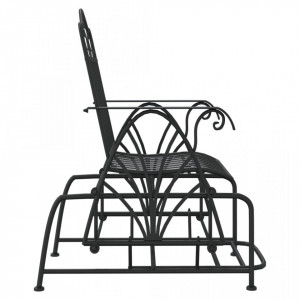 Bancă glisantă, negru, 61 cm, oțel - V318834V - Img 4