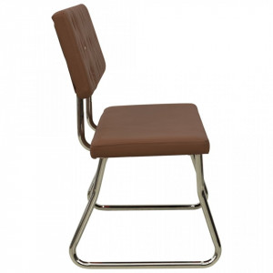 Bancă, maro, 110 cm, piele ecologică - V325857V - Img 3