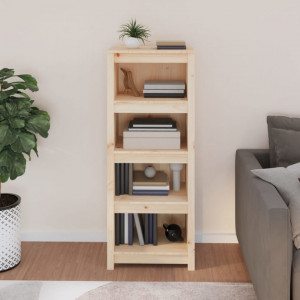 Bibliotecă, 50x35x125,5 cm, lemn masiv de pin - V821709V - Img 3