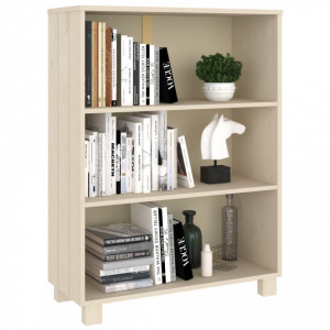 Bibliotecă, maro miere, 85x35x112 cm, lemn masiv de pin - V340484V - Img 4