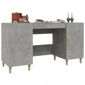 Birou, gri beton, 140x50x75 cm, lemn compozit - V812766V - Img 4