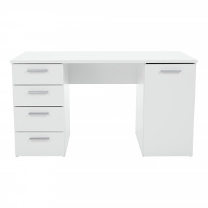 Birou, măsuţă, masă PC, alb, 137 cm - TP94884 - Img 9