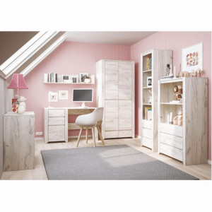 Birou, măsuţă, masă PC alb craft, 118 cm - TP109402 - Img 11