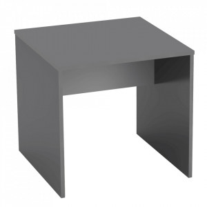 Birou, măsuţă, masă PC, gri şi alb, 80 cm - TP281246