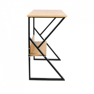 Birou, măsuţă, masă PC, maro si negru, 80 cm - TP277506 - Img 3
