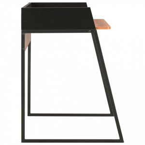 Birou, negru si maro, 90 x 60 x 88 cm - V20266V - Img 3
