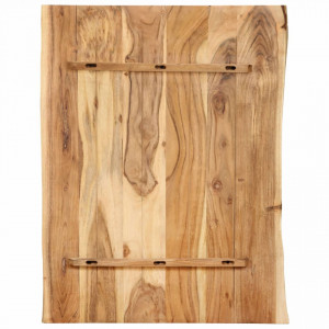 Blat de masa, 80x60x2,5 cm, lemn masiv de acacia - V286329V - Img 2