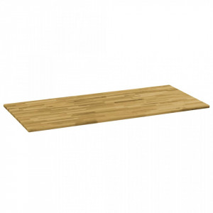 Blat masa, lemn masiv de stejar, dreptunghiular, 23mm 140x60cm - V245991V - Img 2