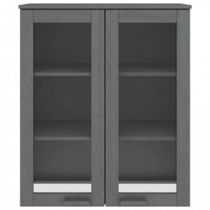 Blat pentru servantă, gri închis, 85x35x100 cm, lemn masiv pin - V340506V - Img 3