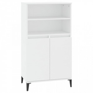 Bufet înalt, alb, 60x36x110 cm, lemn prelucrat - V821228V