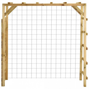 Cadru de cățărare cu poartă de fotbal, 170x60x170 cm, lemn pin - V3059955V