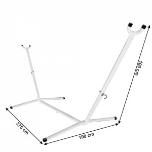 Cadru, stand pentru suspendat hamac, alb, 275x100x100 cm - TP267606 - Img 5