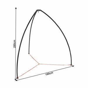 Cadru, stand pentru suspendat scaun, negru, 180x180x280 cm - TP262390 - Img 5