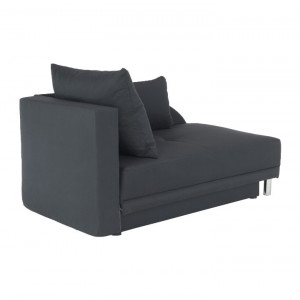 Canapea extensibilă, material textil gri-negru, stânga, 149x80x90 cm - TP238799 - Img 12