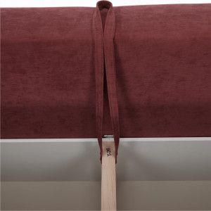 Canapea extensibilă, roz / negru, 213x100x90 cm - TP304098 - Img 16