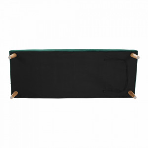 Canapea extensibilă, smarald/stejar, 178x66x68 cm - TP259661 - Img 9