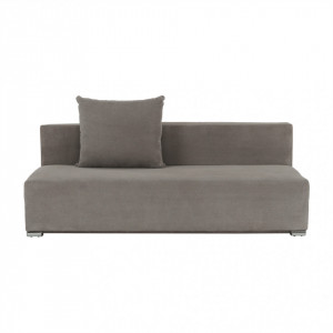 Canapea extensibilă, ţesătură gri maro taupe, 195x88x70/90 cm - TP221690 - Img 18