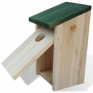 Casute de pasari, 8 buc., 12 x 12 x 22 cm, lemn - V276006V - Img 3