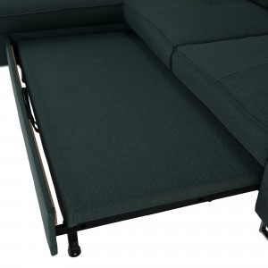 Colţar extensibil, verde, stânga, 265x182x86 cm - TP303396 - Img 18