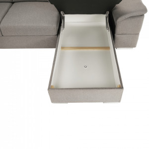 Colţar, gri maroniu Taupe, model dreapta, 330x79/97x183/196 cm - TP263487 - Img 8