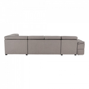 Colţar, gri maroniu Taupe, model stânga, 330x79/97x183/196 cm - TP263528 - Img 19