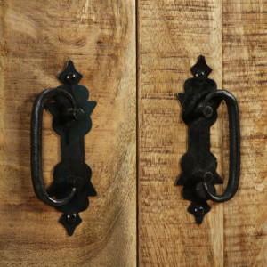 Comoda cu 2 sertare si 1 dulap, lemn masiv de mango - V243988V - Img 3