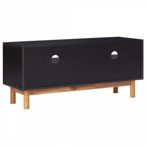 Comoda TV, 100 x 35 x 45 cm, lemn masiv de acacia si MDF - V289903V - Img 4