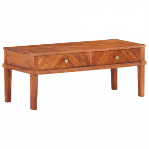 Comodă TV, 110x40x41 cm, lemn masiv de acacia - V286577V - Img 2