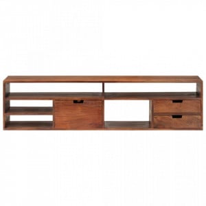 Comodă TV, 140x30x35 cm, lemn masiv de acacia - V340301V