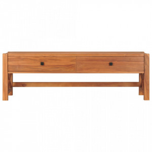 Comodă TV, 140x40x45 cm, lemn de tec - V325267V - Img 3