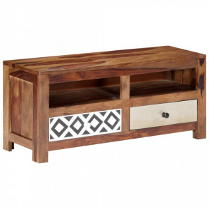 Comoda TV, 90 x 30 x 40 cm, lemn masiv de sheesham - V247734V - Img 4