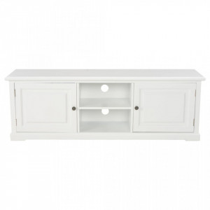 Comoda TV, alb, 120 x 30 x 40 cm, lemn - V249883V - Img 3