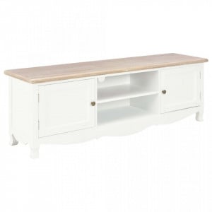 Comoda TV, alb, 120 x 30 x 40 cm, lemn - V249889V
