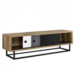 Comoda TV cu usi glisante, multicolor - P56251272 - Img 1