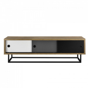 Comoda TV cu usi glisante, multicolor - P56251272 - Img 2