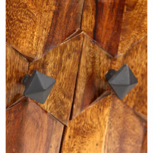 Comoda TV din lemn masiv de sheesham, 140 x 30 x 40 cm - V244683V - Img 3