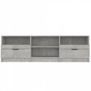 Comodă TV, gri beton, 150x33,5x45 cm, lemn prelucrat - V811461V - Img 4
