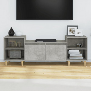 Comodă TV, gri beton, 160x35x55 cm, lemn prelucrat - V821192V - Img 3