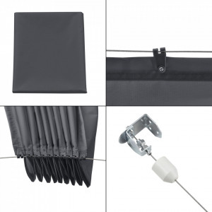 Copertina pentru soare, retractabila, 140 x 420 cm, gri inchis - P74156823 - Img 4
