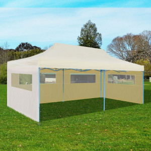 Cort de petrecere pliabil pop-up, crem, 3 x 6 m - V41582V - Img 2