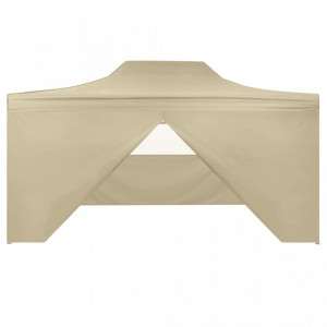 Cort pliabil pop-up cu 4 pereți laterali, alb crem, 3x4,5 m - V42513V - Img 3