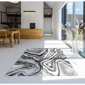Covor, alb-negru, 67x120 cm - TP267963 - Img 3