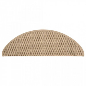 Covorașe scări autoadezive 15 buc nisipiu 65x25 cm aspect sisal - V326879V - Img 4