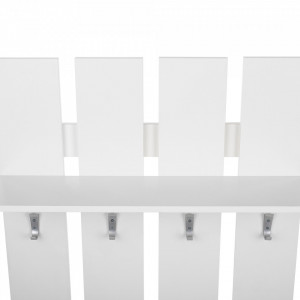 Cuier de perete, panel alb, 80x100x23 cm - TP147876 - Img 12