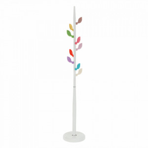 Cuier de podea, tip pom, alb, 30x30x171 cm - TP234464 - Img 12