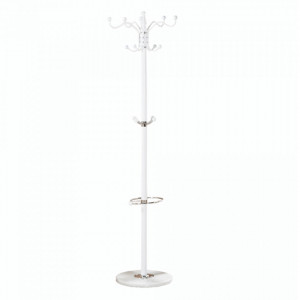Cuier de podea, tip pom, alb, 37x37x175 cm - TP234457 - Img 6