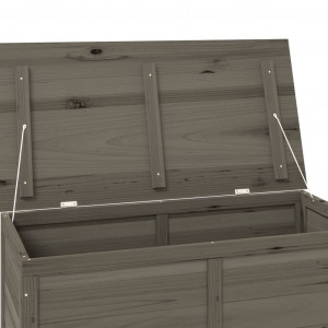 Cutie de perne de exterior antracit 100x50x56cm lemn masiv brad - V152168V - Img 3
