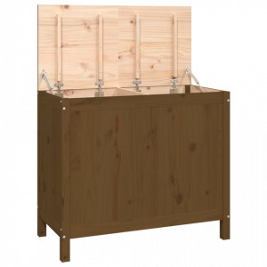Cutie de rufe, maro miere, 88,5x44x76 cm, lemn masiv de pin - V823582V