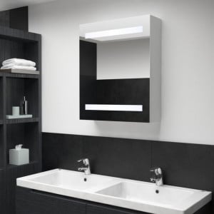 Dulap de baie cu oglinda si LED-uri, 50 x 14 x 60 cm - V285115V